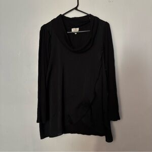 Anthropologie Deletta Draped Cowl Neck Tunic Top